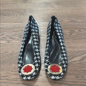 Kate Spade Houndstooth Ballet Flats